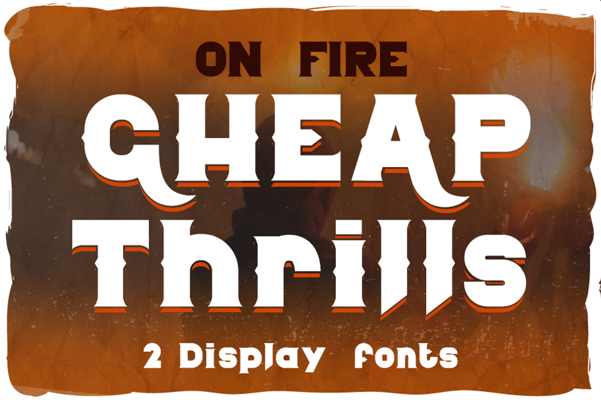 Cheap thrills 2 fonts, a Font by Heather_insane (Photo 1 of 4)