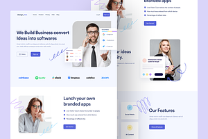 SaaS Landing Page Website