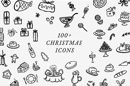 100+ Christmas Clipart Bundle