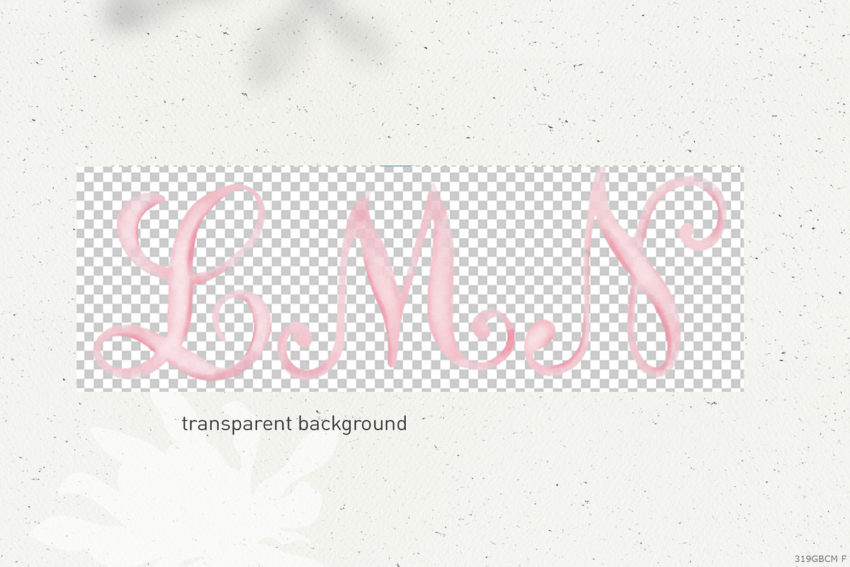 Crest monogram watercolor letters, a Decorative Illustration by GrafikBoutique (Photo 2 of 3)