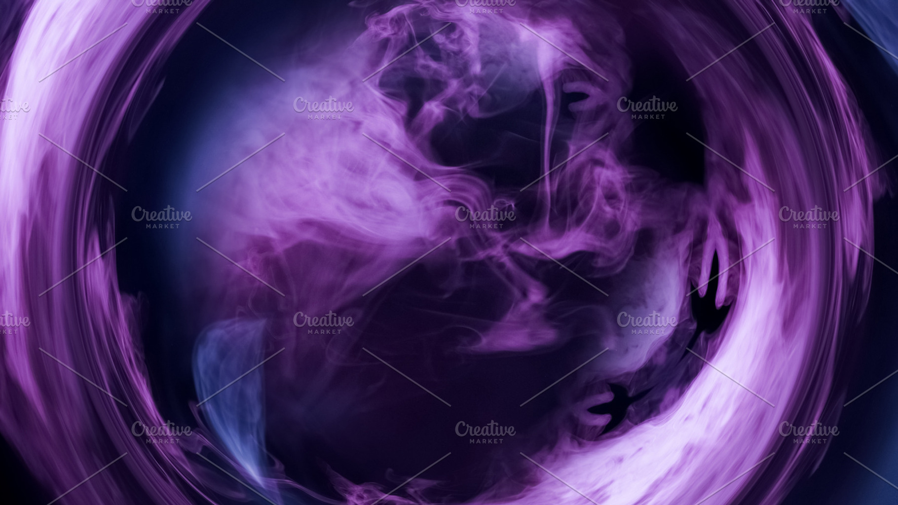Smoke circle color vapor swirl purple steam frame, a Technology Photo by Photo Drive Studio
