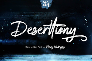 Deserttiony - Handwritten Font