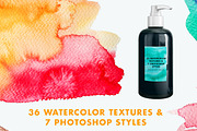 Vector & JPG Watercolor Textures, a Texture Graphic by Heartmade by Claudia (Thumbnail 2 of 5)