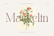 Mackelin, a Serif Font by Muflieart (Thumbnail 1 of 9)