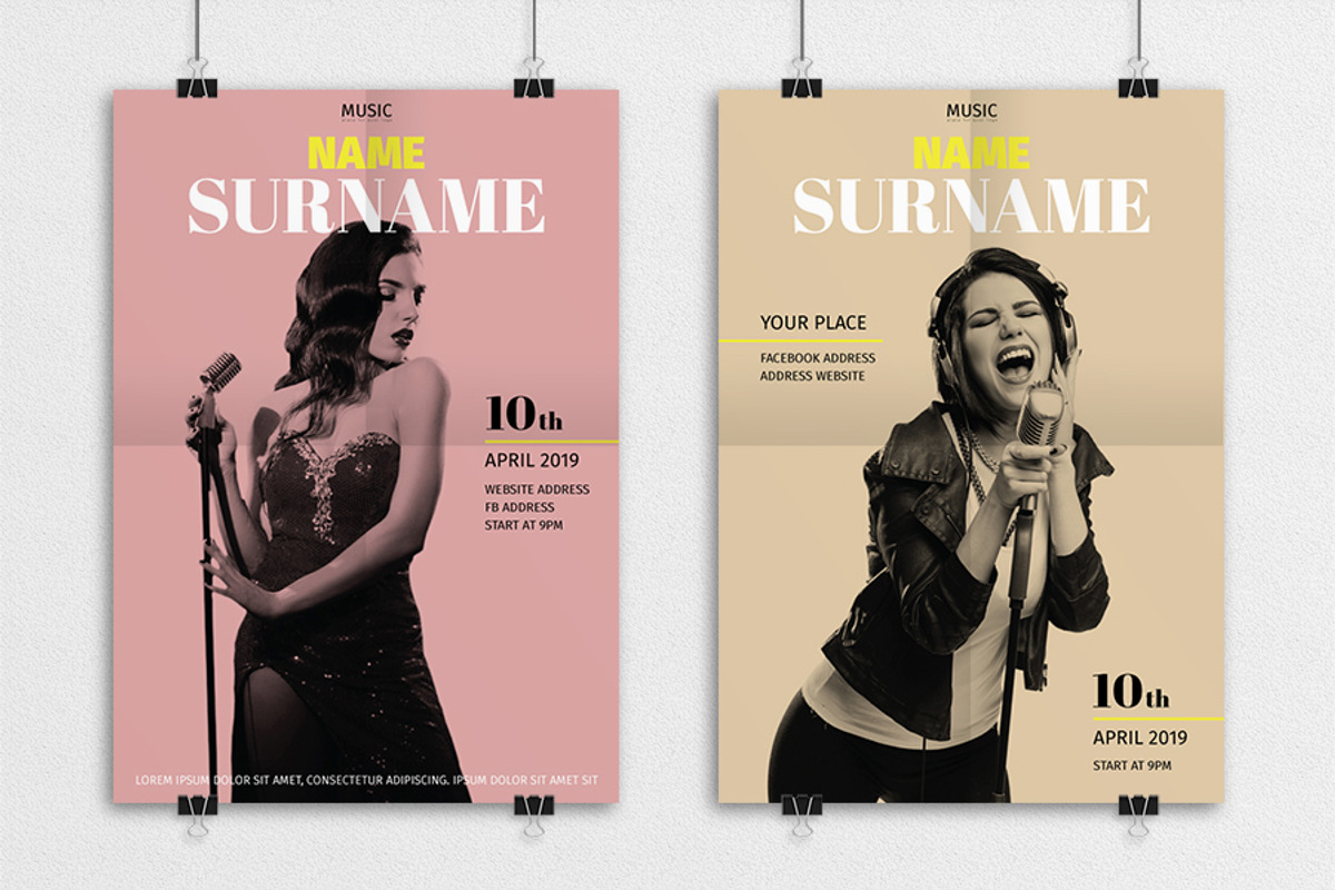 Duotone Poster/Flyer Template, a Flyer Template by Petr Stránský (Photo 2 of 3)