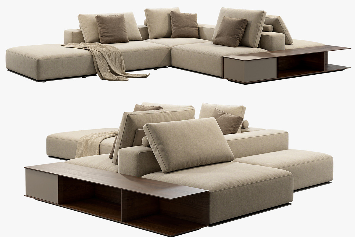 Poliform Westside Sofa set 3, a Furniture 3D Model by 3dmitruk (Photo 1 of 18)