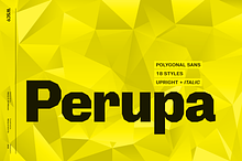 Perupa | Polygonal Sans Serif Family