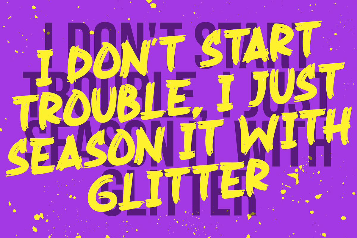 Rush Hard - Bold Brush Font, a Handwritten Font by VASTARD STUDIO (Photo 3 of 10)