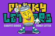 Graffiti Brick - Graffiti Font, a Font by PutraCetol Studio (Thumbnail 2 of 5)