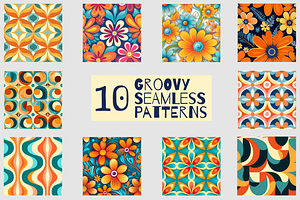 Groovy 70's! Seamless Backgrounds