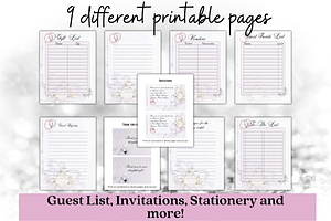 Wedding Planner Printable PNG