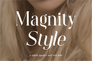 Magnity Style Serif Typeface Font, a Serif Font by Dylla_studio (Thumbnail 1 of 16)