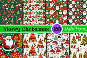 Merry Christmas Seamless Papers, a Background Photo by Wow Magic (Thumbnail 2 of 2)