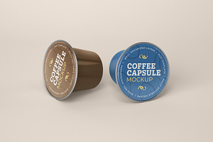 Coffee Capsule Mockup Packaging