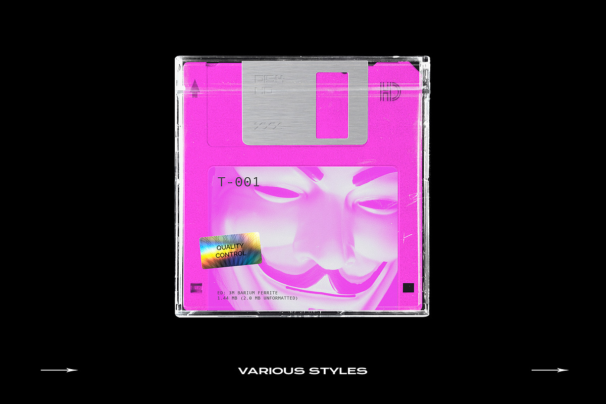 Floppy Disk Mockup Template Bundle, a Product Mockup by PrintPixel (Photo 12 of 28)