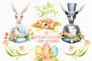 Hello Spring Watercolor Illustration, an Illustration by Watercolor Nomads (Thumbnail 2 of 4)