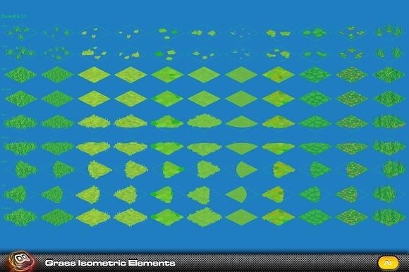 Grass Diametric Tiles