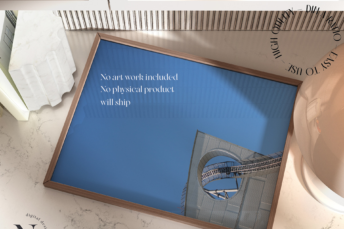 White Kitchen Interior Frame Mockup, a Product Mockup by N digital designs (Photo 2 of 7)
