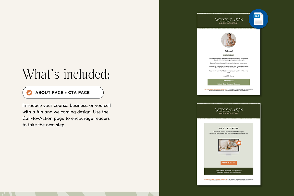 Google Docs Workbook Template, a Presentation Template by Our Polished Pages (Photo 4 of 7)