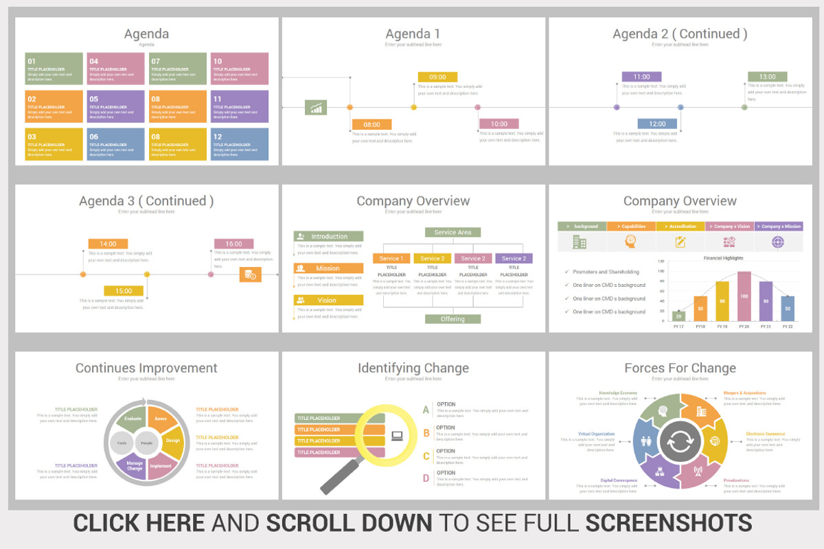 Multi Business PowerPoint Template, a Presentation Template by OceanArt (Photo 36 of 46)
