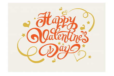 Valentines Day. Lettering Design, a Script Font by kio