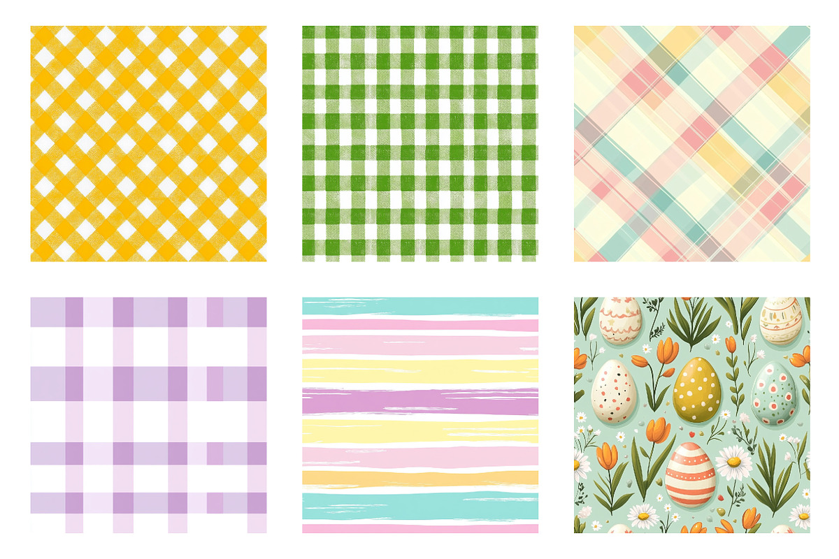 Easter Plaids, Stripes & Patterns, an Illustration by Dream Creation (Photo 2 of 7)