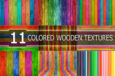 Colored wooden TEXTURES