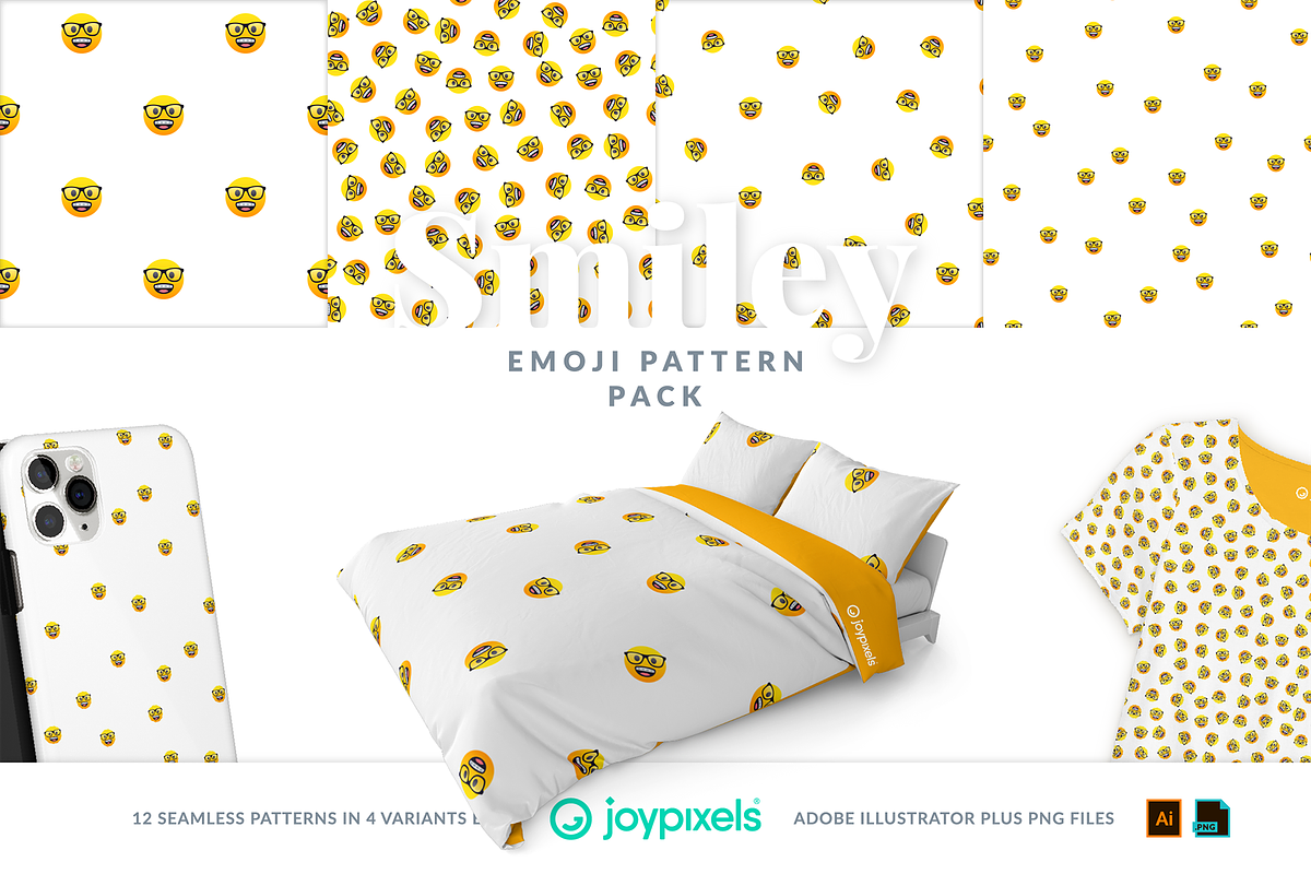 Smiley Emoji Patterns by JoyPixels®, a Pattern Graphic by joypixels (Photo 10 of 13)