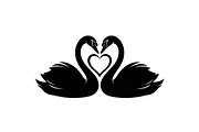 Swan Love Silhouette SVG Bundle, an Illustration by Designs_River (Thumbnail 25 of 31)