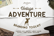 Vintage Adventure Branding Kit, a Branding & Logo Template by JeksonGraphics (Thumbnail 2 of 55)