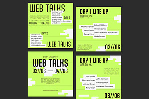 Bright Green and Black Web Event, a Templates & Theme by wavebreak
