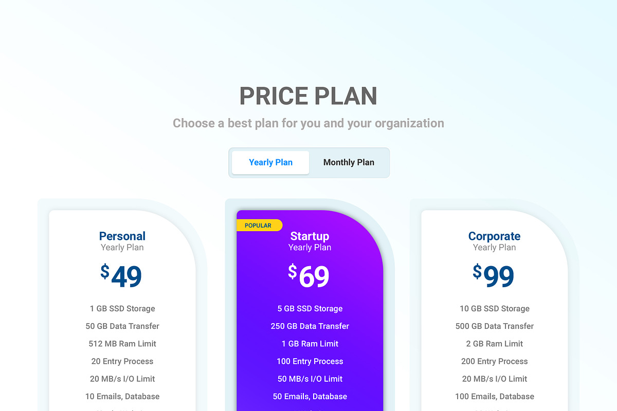39 Mega Price Tables Bundle, an UI Kit Template by Smashing_Studio (Photo 18 of 40)