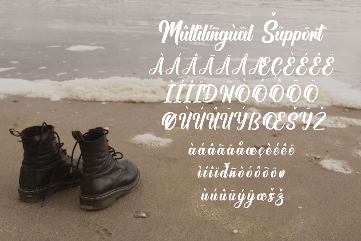 Bulgaria Dreams Apparel Font, a Script Font by Rissyletter Studio (Photo 10 of 10)