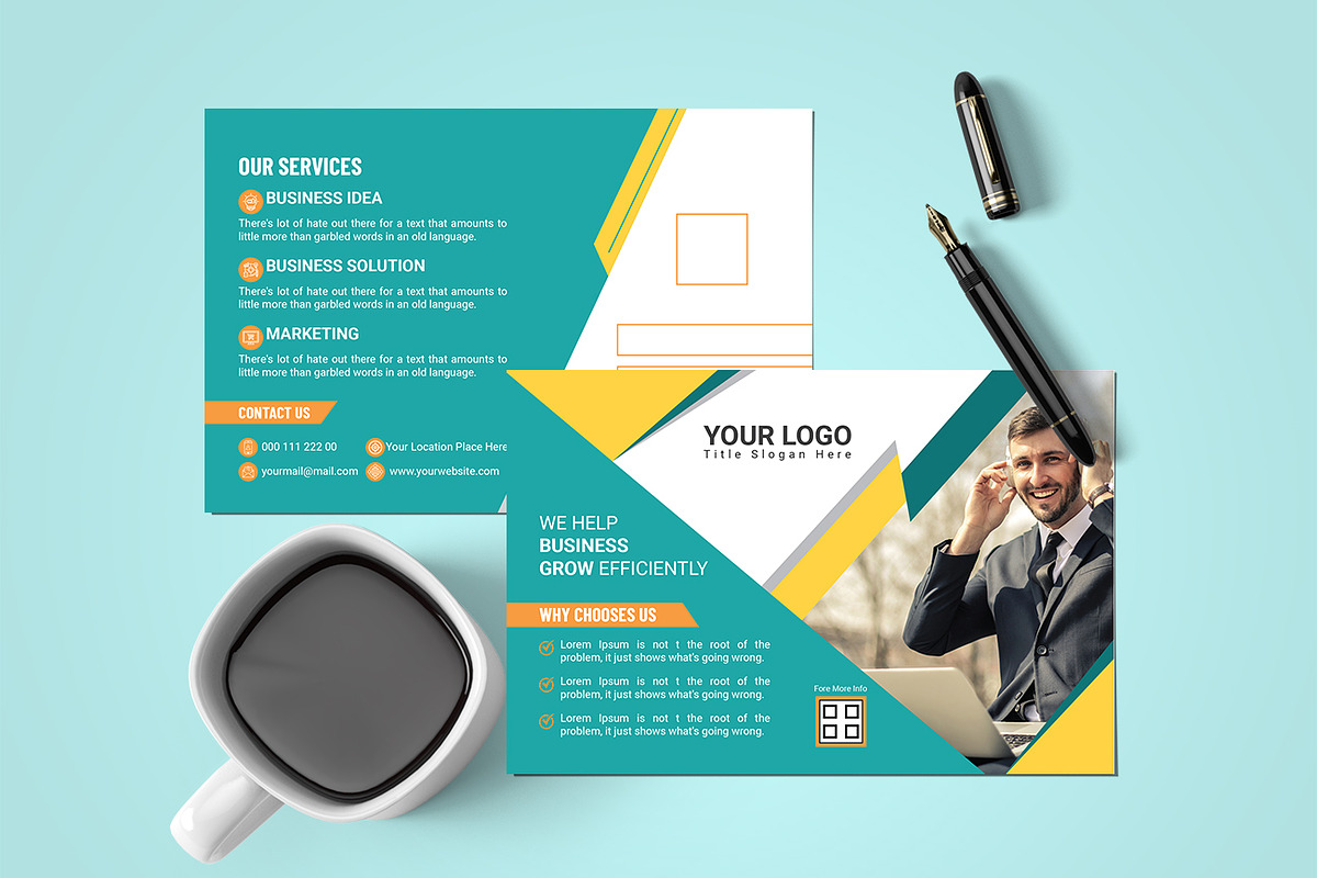 Postcard Design, a Card Template by Studio Retouch (Photo 2 of 4)