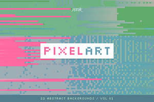 Pixel Art Colorful Backgrounds V01