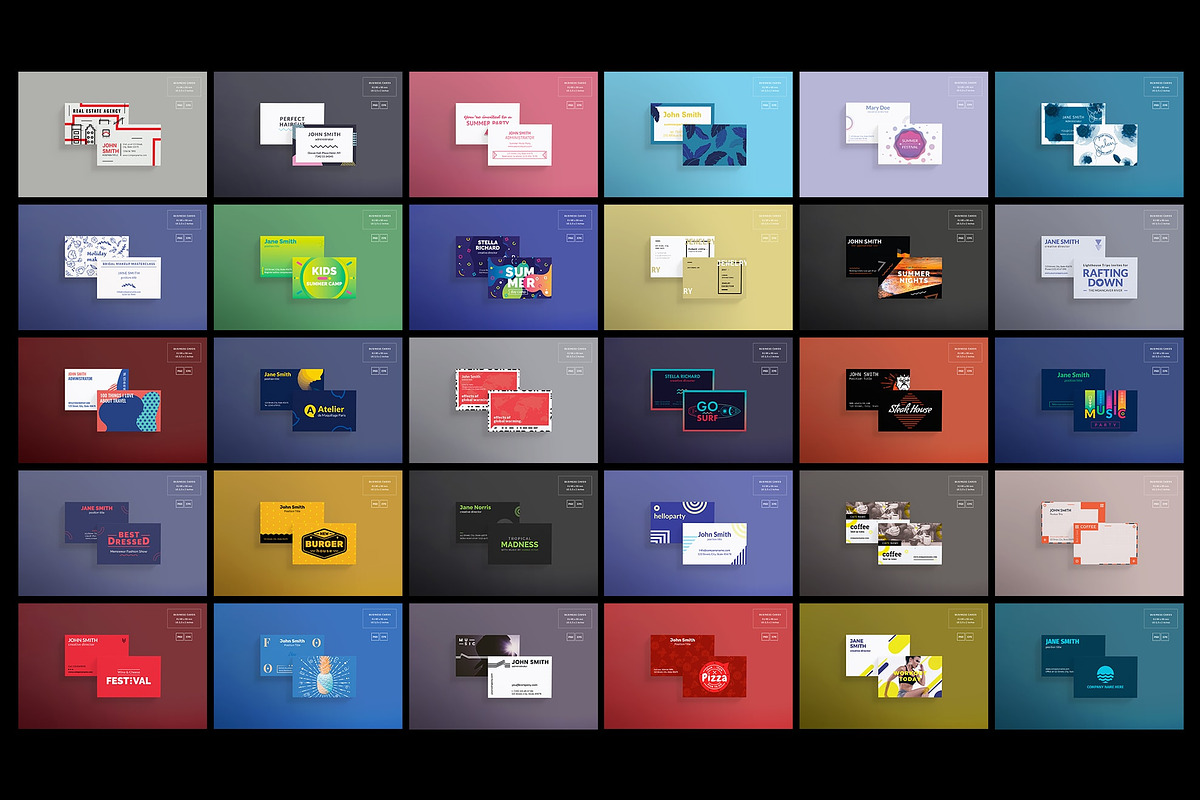 Business Card Template Bundle Sale, a Business Card Template by Amber Graphics (Photo 3 of 5)