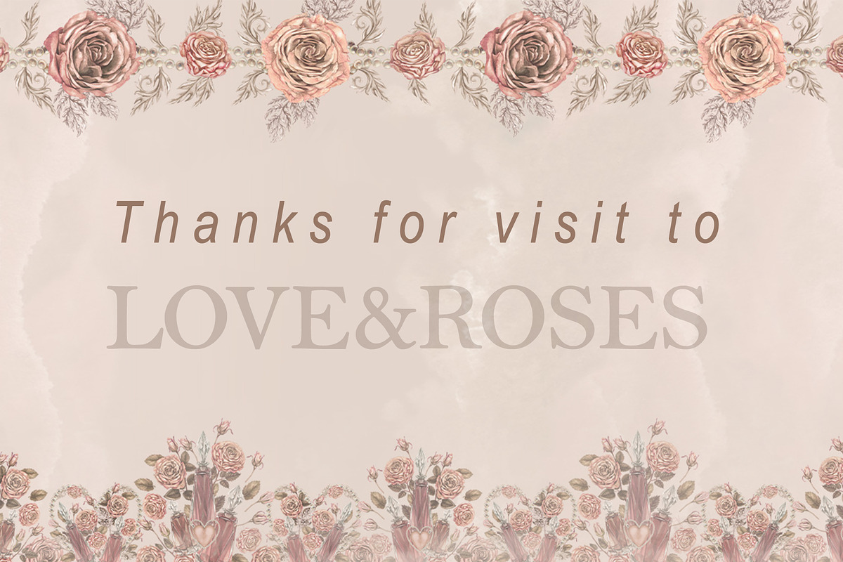 Love&Rose botany vintage watercolor, a Decorative Illustration by EL_SUHOVA (Photo 13 of 13)