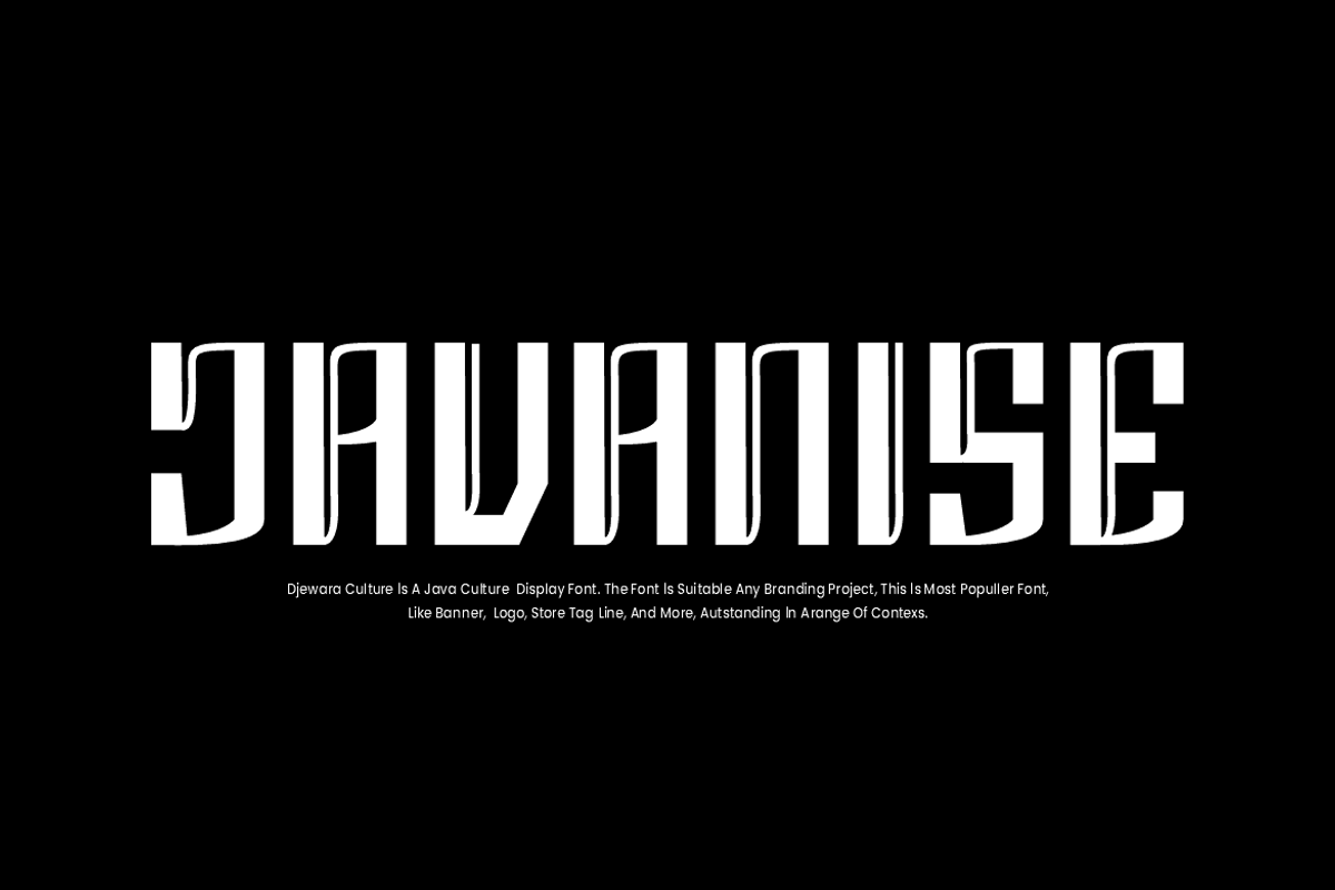 Djewara Culture Font, a Sans Serif Font by QR Design Studio (Photo 2 of 7)