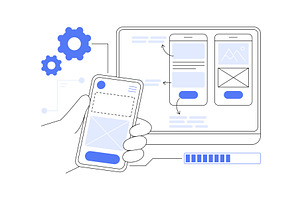 Usability testing isolated cartoon, a Finance Illustration by Visual Generation