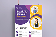 Back To School Admission Poster, a Flyer Template by MightyDesign (Thumbnail 2 of 8)