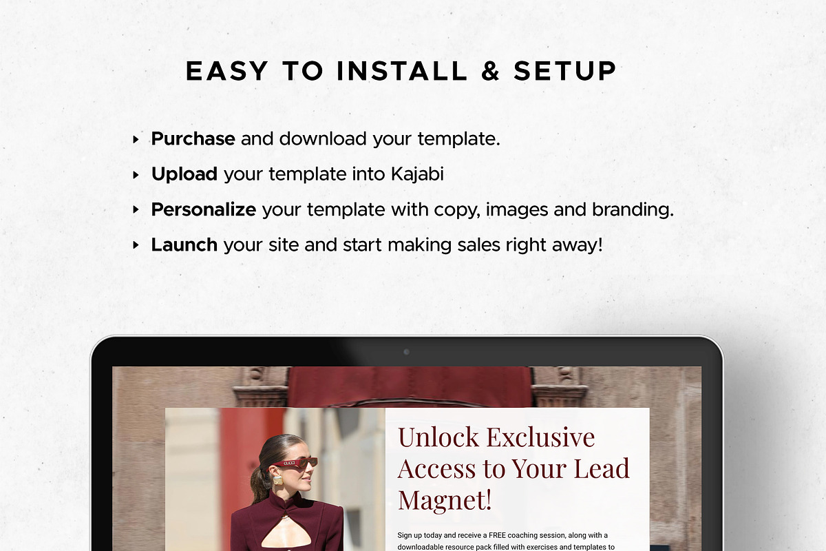 Kajabi Opt-in Page Templates, a Landing Page Template by Altenne | Kajabi Designer (Photo 6 of 6)