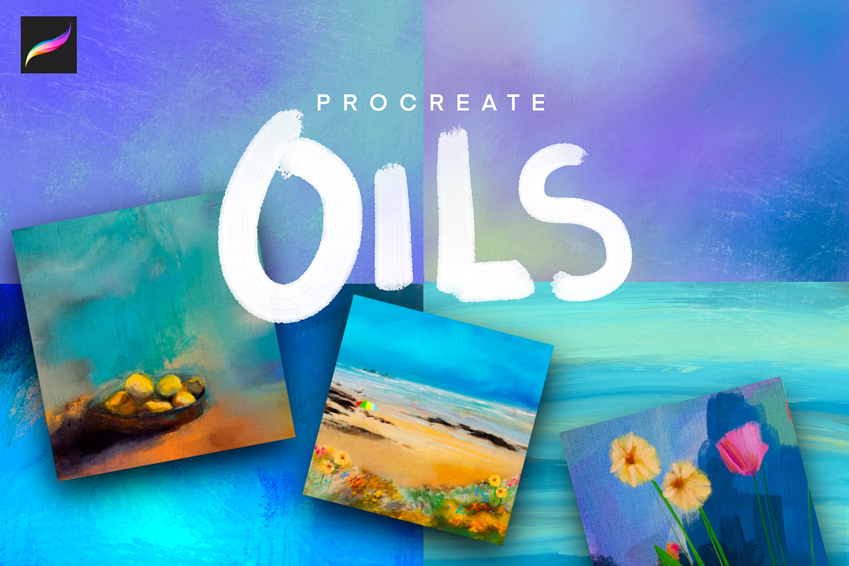 Procreate Artist Oil Paint Brushes, a Brush Add-On by Mels Brushes (Photo 1 of 4)