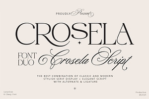 Crosela Font Duo, a Serif Font by JamalCreativeStudio
