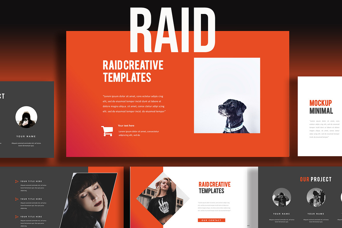 Raid Creative Powerpoint, a Presentation Template by Infinity Vector Studio (Photo 4 of 5)
