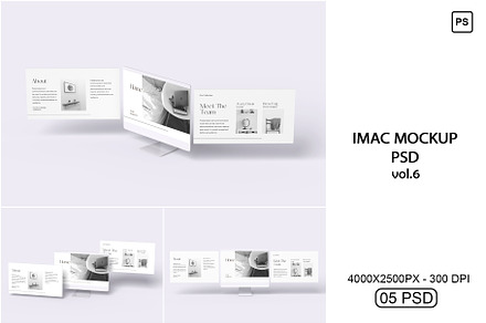 iMac Mockup PSD Vol.6
