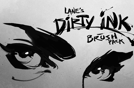 Lane's Dirty Ink Brush Pack, a Brush Add-On by Lane Draws