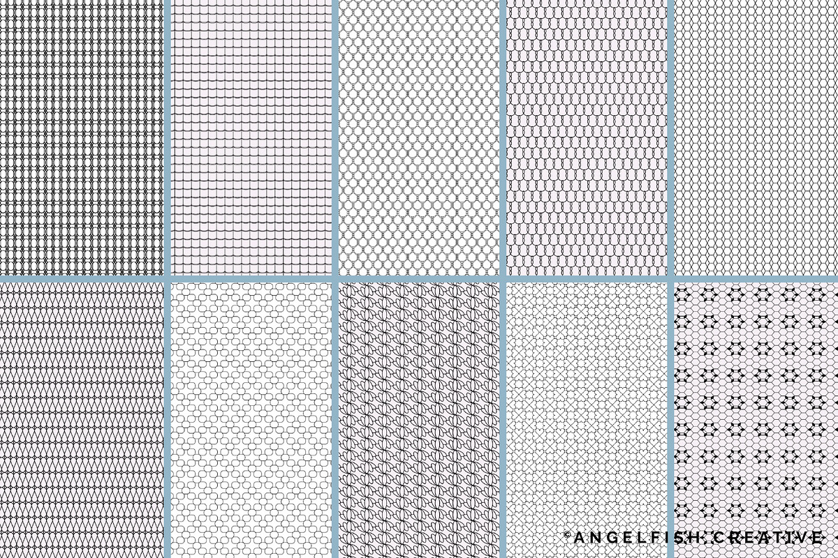 Lace Mesh Procreate Brush Set, a Brush Add-On by AngelfishCreative (Photo 6 of 11)