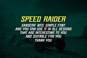 Speed Raider, a Sans Serif Font by albert_kalingga (Thumbnail 3 of 5)
