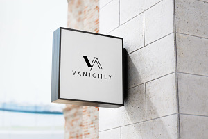 Monogram VA Branding Logo Template