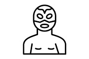 Wrestler Line Icon, an Icon by Pexelpy (Thumbnail 1 of 2)